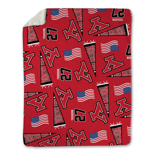 Youngstown State - NCAA Baseball : Brayden Trogdon - USA Blanket-0