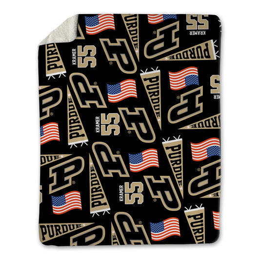 Purdue - NCAA Baseball : Jake Kramer - USA Blanket-0