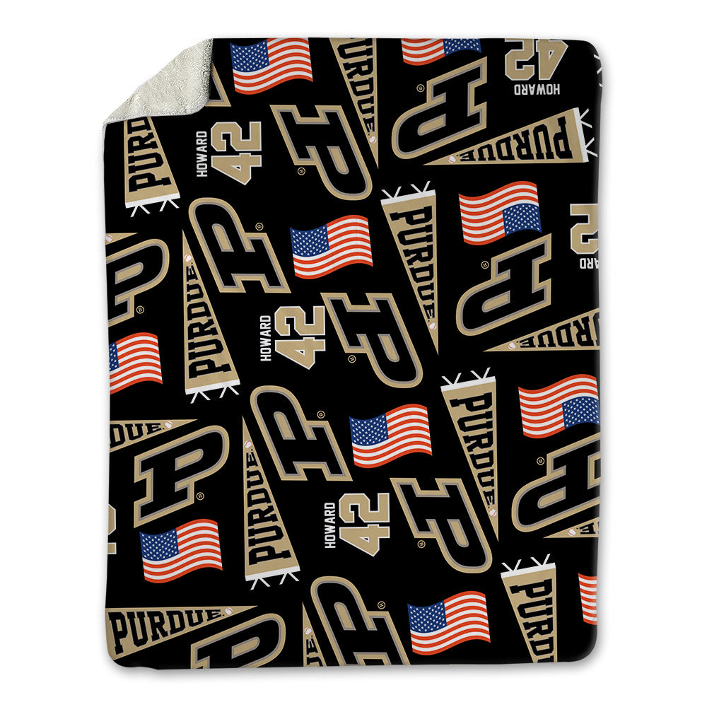 Purdue - NCAA Baseball : Thomas Howard - USA Blanket-0