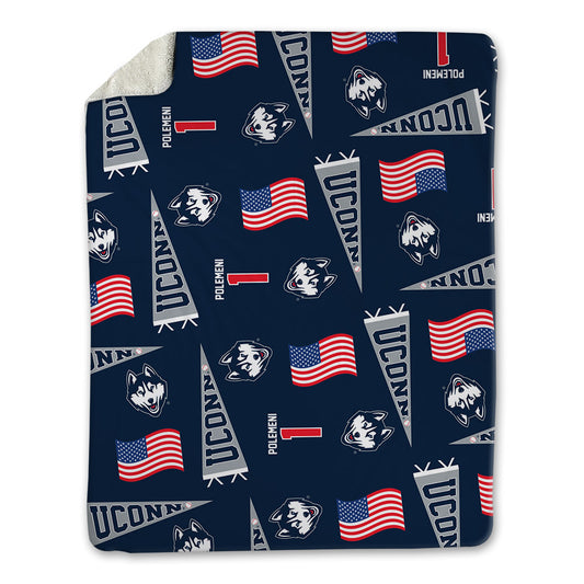 UConn - NCAA Baseball : Christopher Polemeni - USA Blanket-0