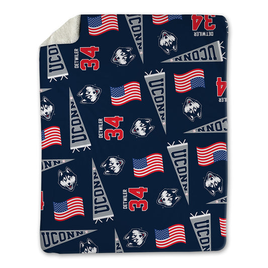 UConn - NCAA Baseball : Bryce Detwiler - USA Blanket-0