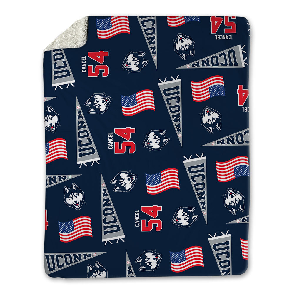 UConn - NCAA Baseball : Chris Cancel - USA Blanket-0