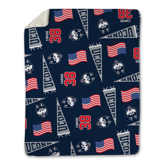 UConn - NCAA Baseball : JT Caruso - USA Blanket-0