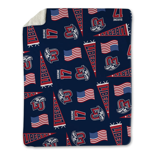 Liberty - NCAA Baseball : Nick Barone - USA Blanket-0