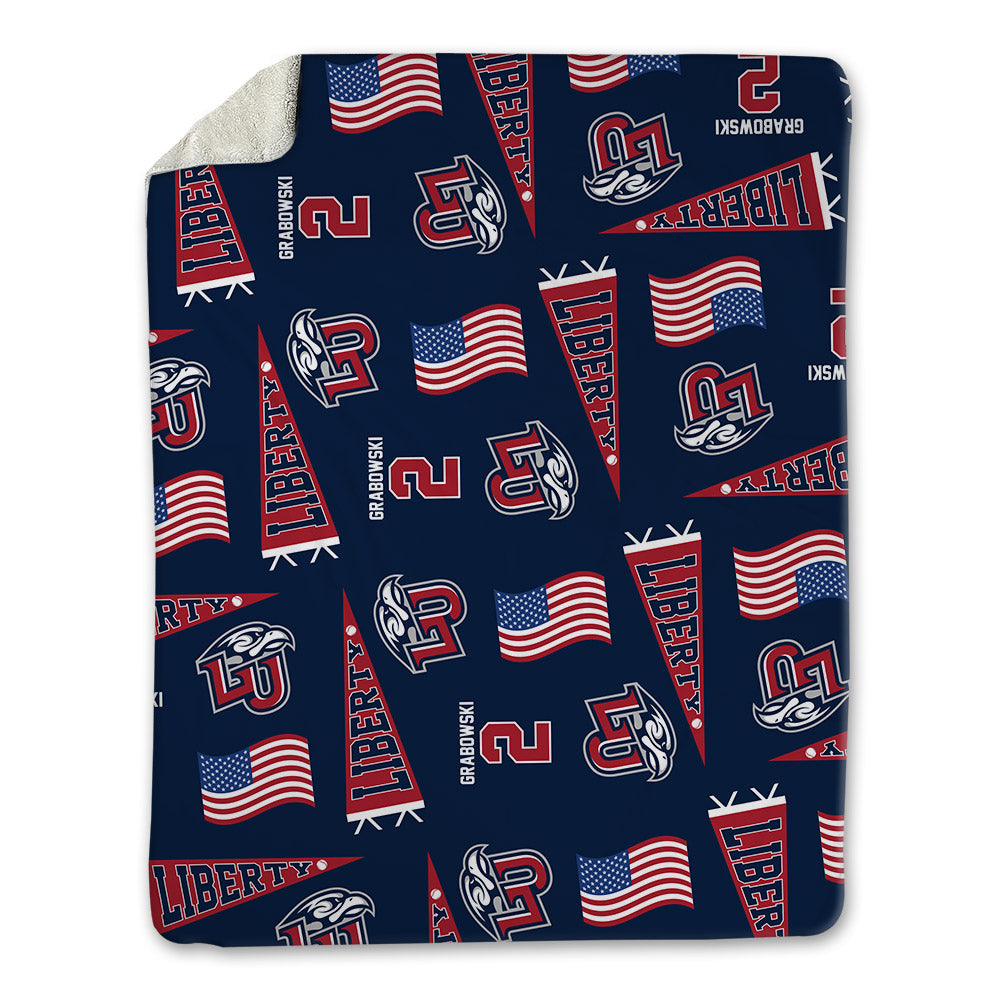 Liberty - NCAA Baseball : Dylan Grabowski - USA Blanket-0