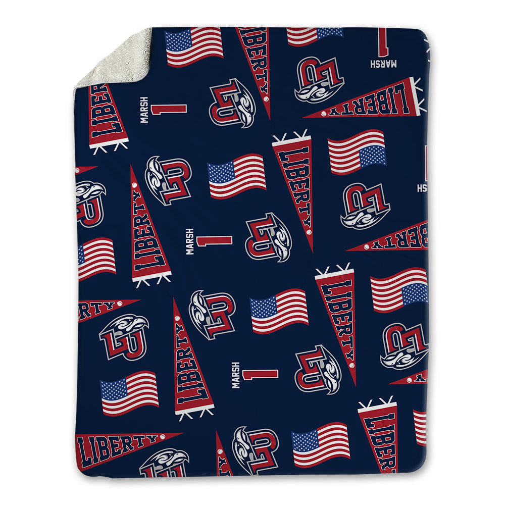 Liberty - NCAA Baseball : Tanner Marsh - USA Blanket-0