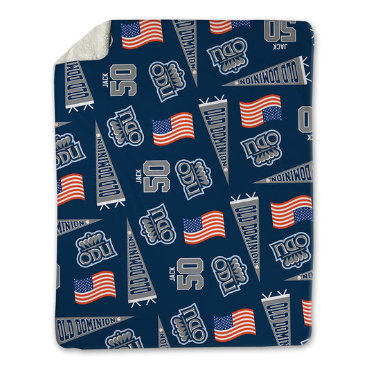Old Dominion - NCAA Baseball : Maddox Jack - USA Blanket-0