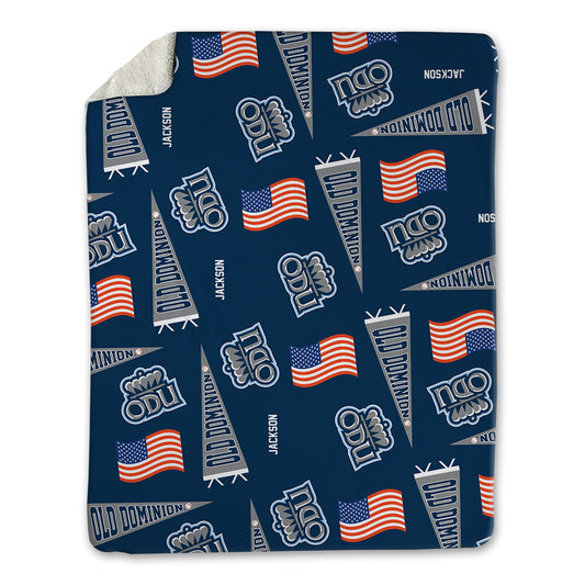 Old Dominion - NCAA Baseball : Brady Jackson - USA Blanket-0