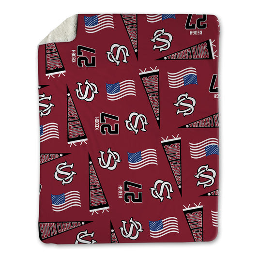 South Carolina - NCAA Baseball : Miles Keogh - USA Blanket-0