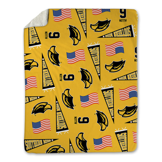 Southern Miss - NCAA Baseball : Colby Allen - USA Blanket-0