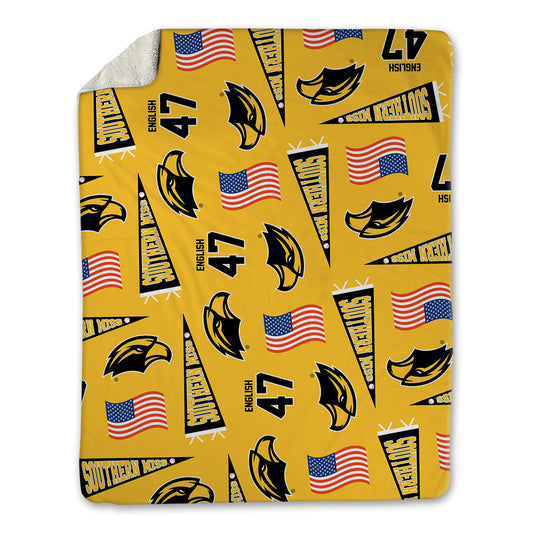 Southern Miss - NCAA Baseball : McCarty English - USA Blanket-0