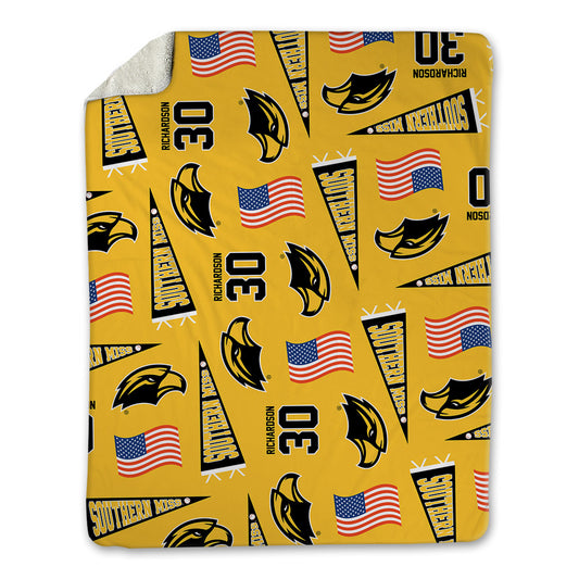 Southern Miss - NCAA Baseball : Cole Richardson - USA Blanket-0