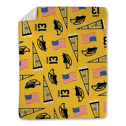 Southern Miss - NCAA Baseball : Cade Adams - USA Blanket-0