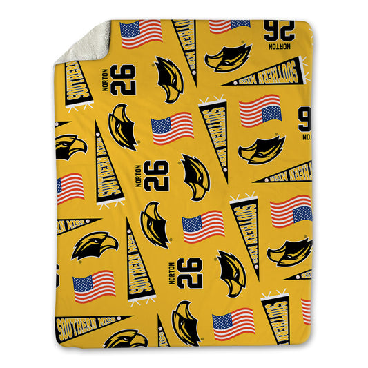 Southern Miss - NCAA Baseball : Jace Norton - USA Blanket-0