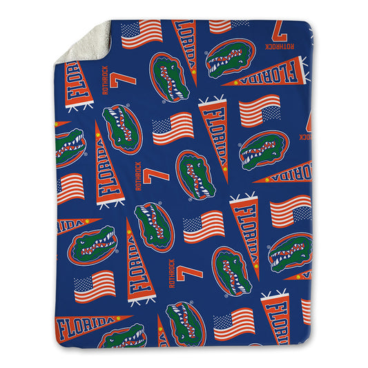 Florida - NCAA Softball : Keagan Rothrock - USA Blanket-0