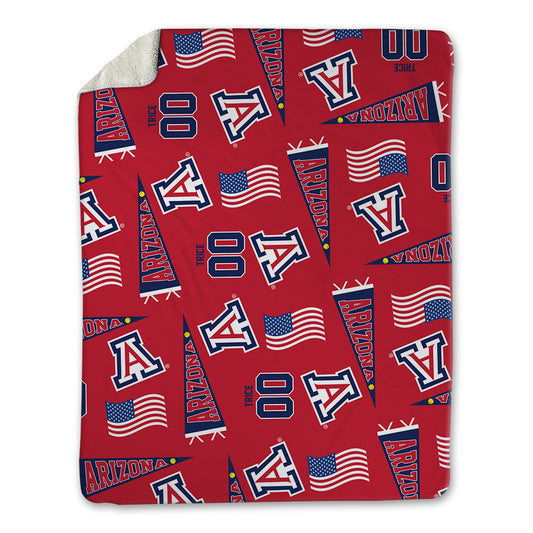 Arizona - NCAA Softball : Sereniti Trice - USA Blanket-0