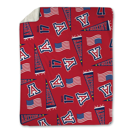 Arizona - NCAA Softball : Molli Daley - USA Blanket-0