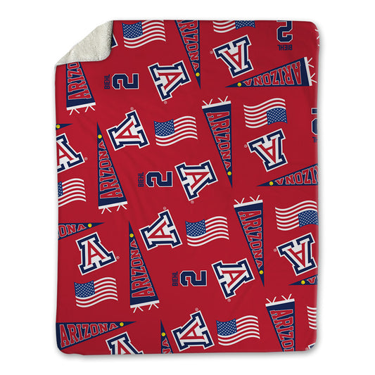 Arizona - NCAA Softball : Tayler Biehl - USA Blanket-0