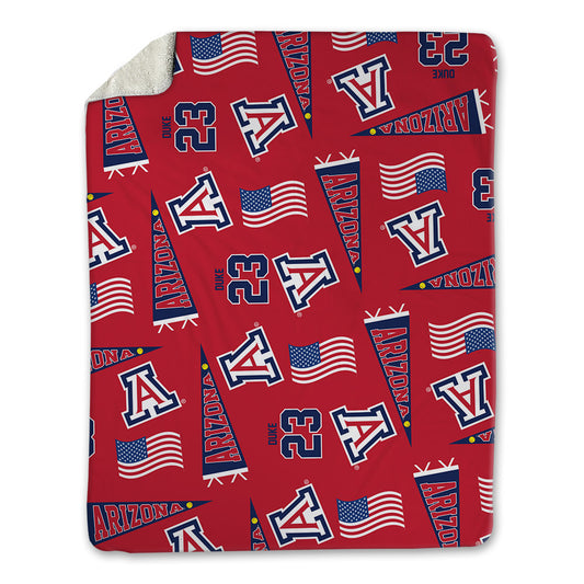 Arizona - NCAA Softball : Shyanne Duke - USA Blanket-0