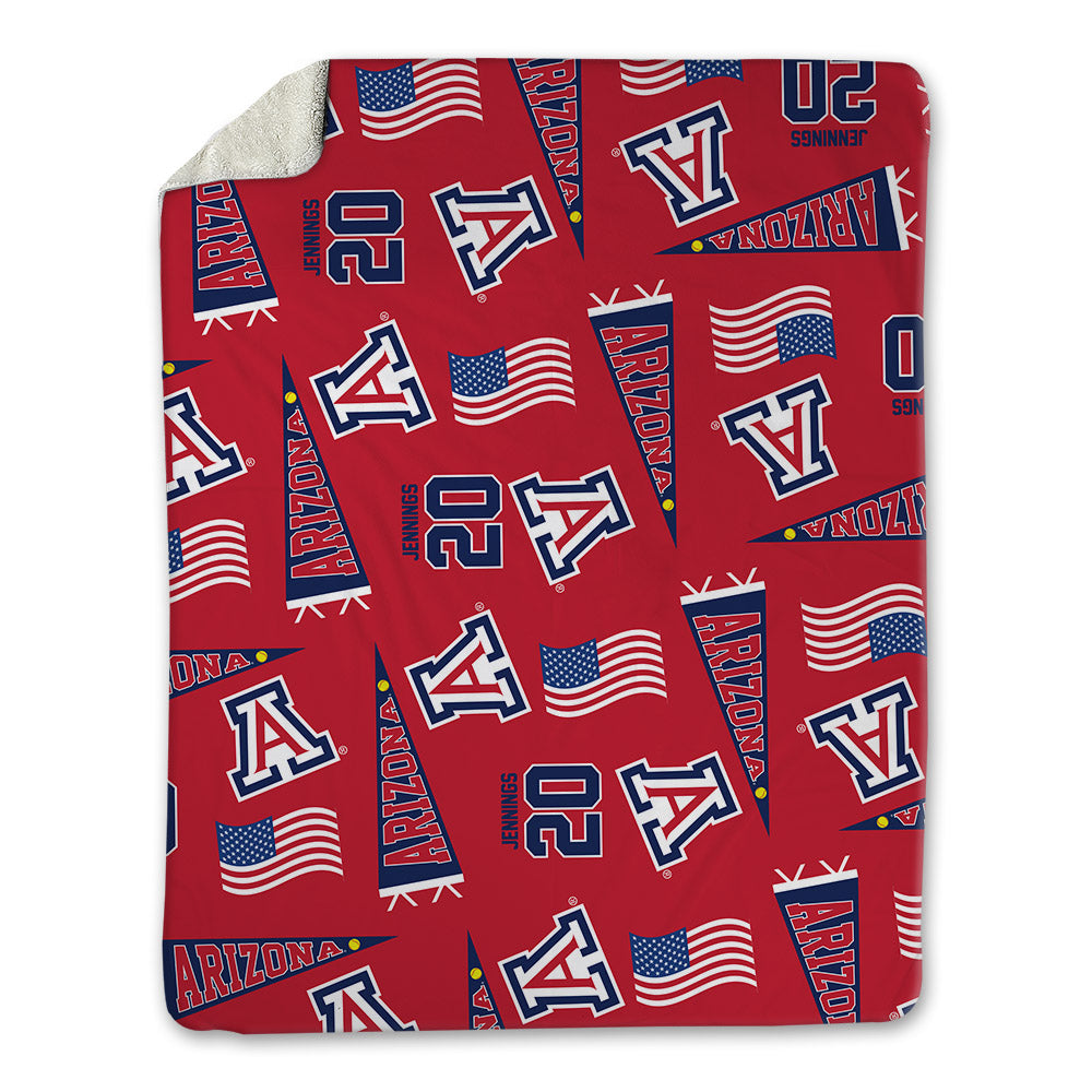 Arizona - NCAA Softball : Tele Jennings - USA Blanket-0