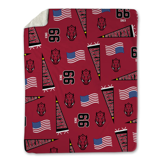 Arkansas - NCAA Softball : Lexi King - USA Blanket-0