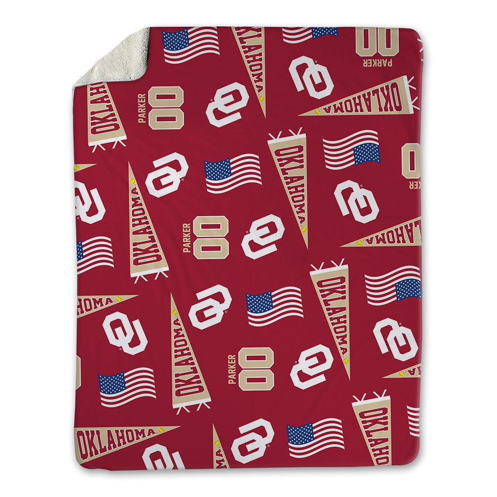Oklahoma - NCAA Softball : Allyssa Parker - USA Blanket-0
