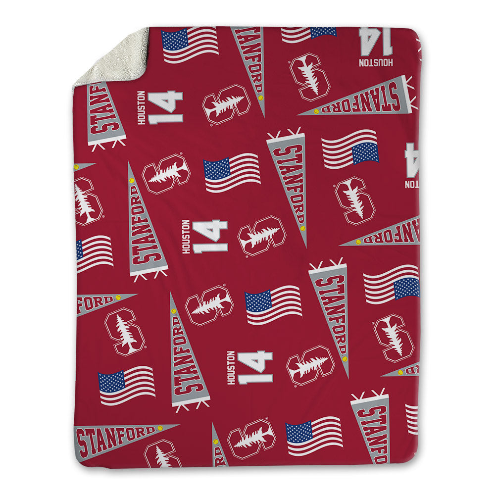 Stanford - NCAA Softball : Alyssa Houston - USA Blanket-0