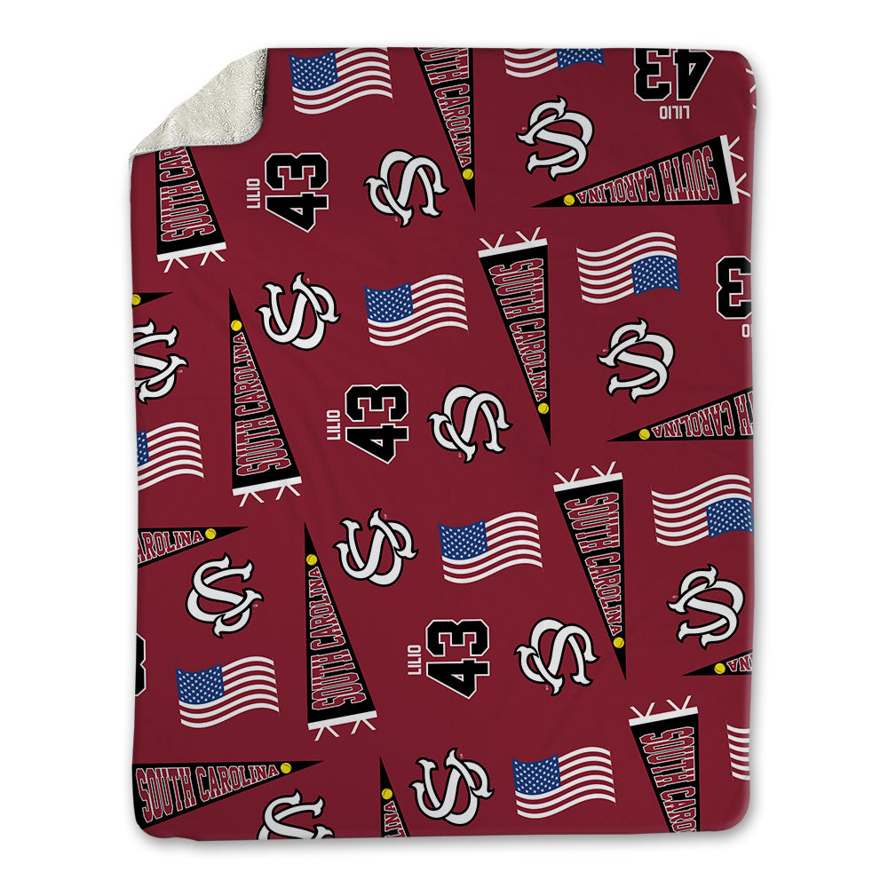 South Carolina - NCAA Softball : Quincee Lilio - USA Blanket-1