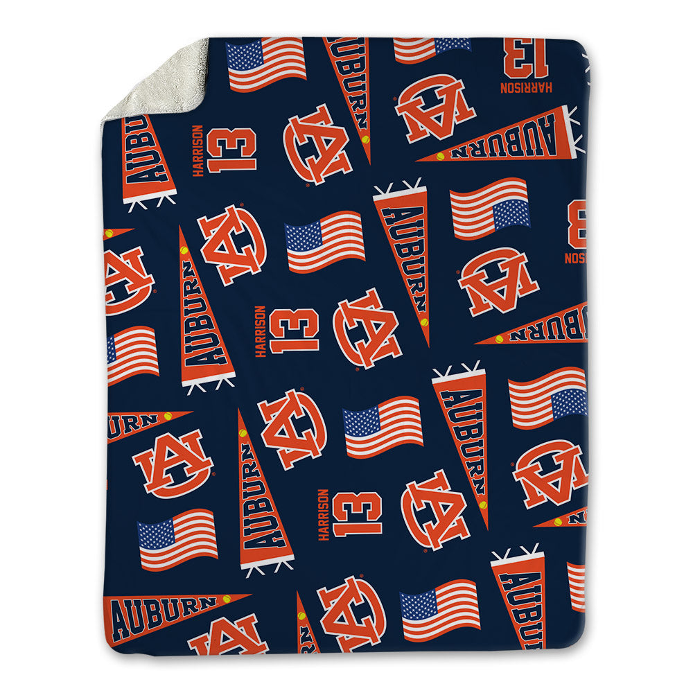 Auburn - NCAA Softball : Ella Harrison - USA Blanket-0