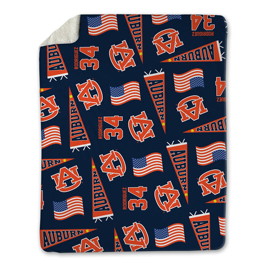 Auburn - NCAA Softball : Destiny Rodriguez - USA Blanket-0