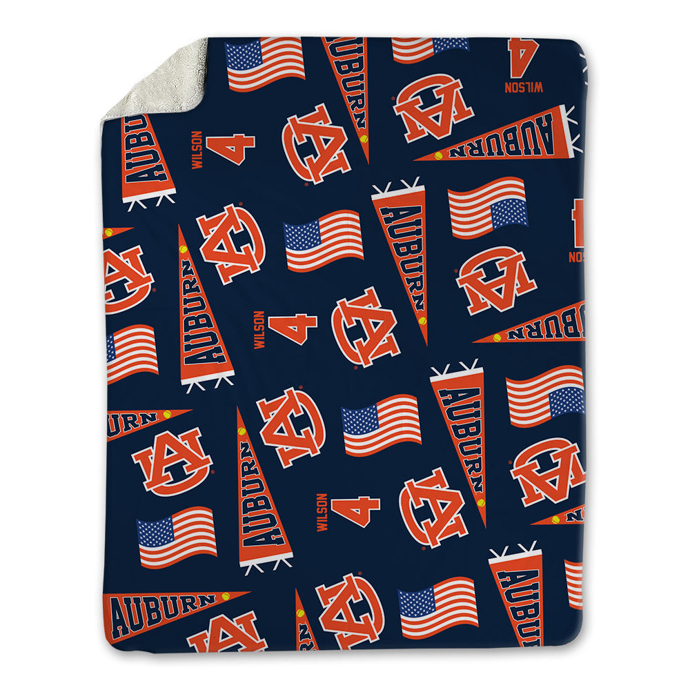 Auburn - NCAA Softball : Daigle Wilson - USA Blanket-0