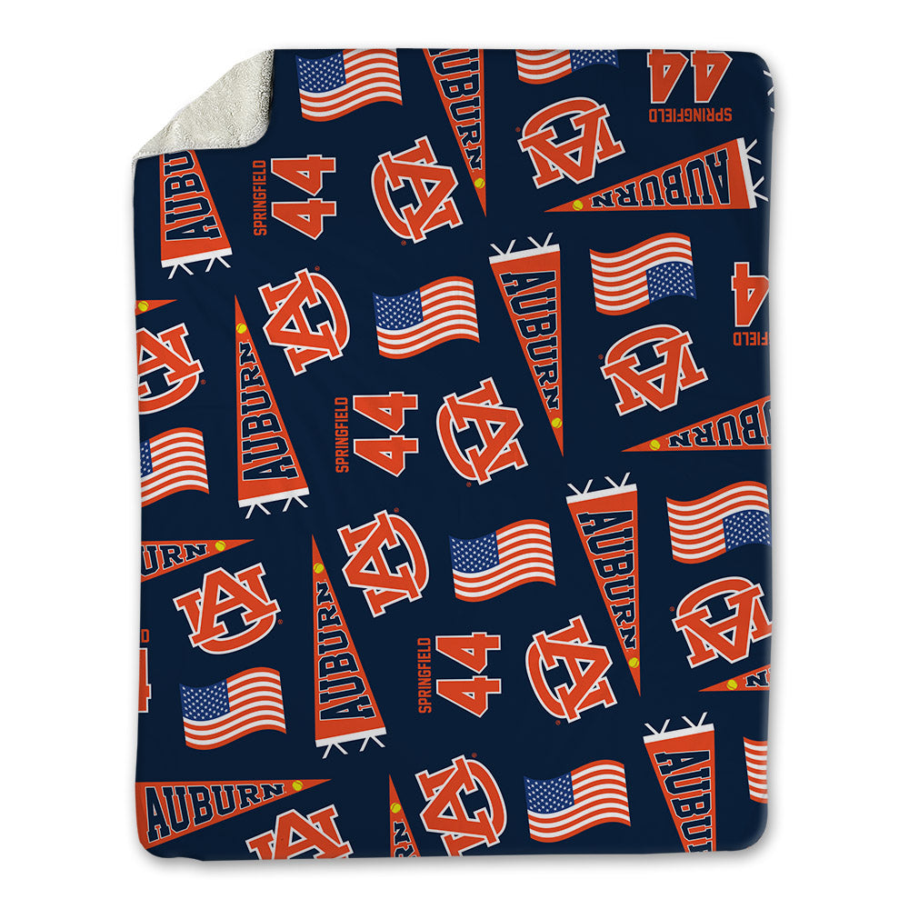 Auburn - NCAA Softball : Cece Springfield - USA Blanket-0