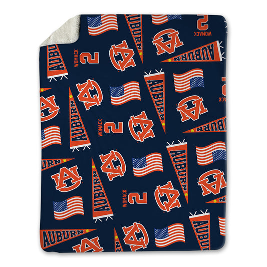Auburn - NCAA Softball : MaNia Womack - USA Blanket-0