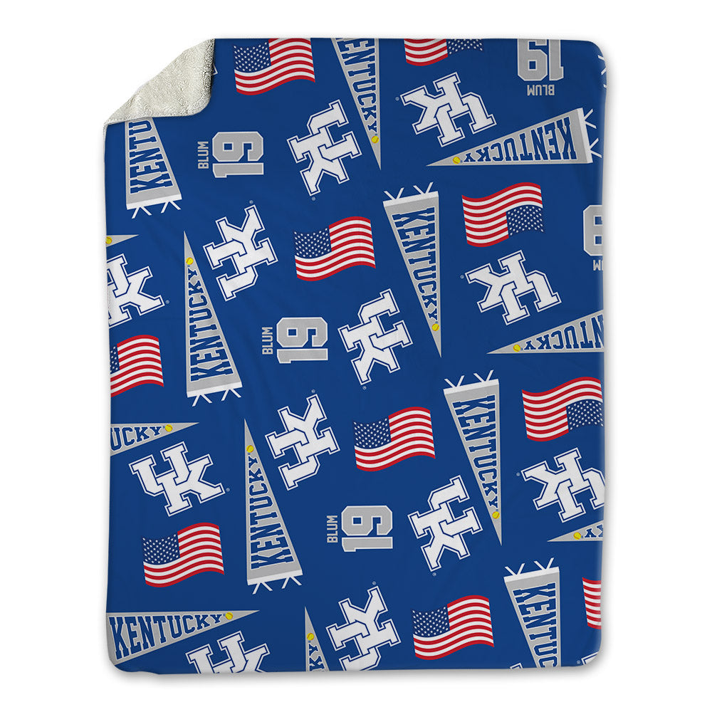 Kentucky - NCAA Softball : Allie Blum - USA Blanket-0