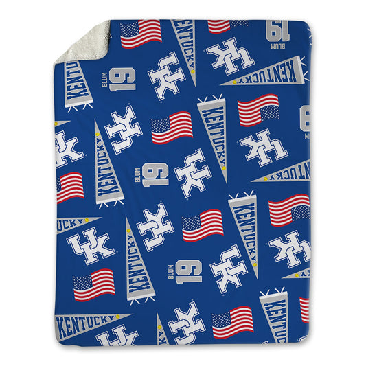 Kentucky - NCAA Softball : Allie Blum - USA Blanket-0