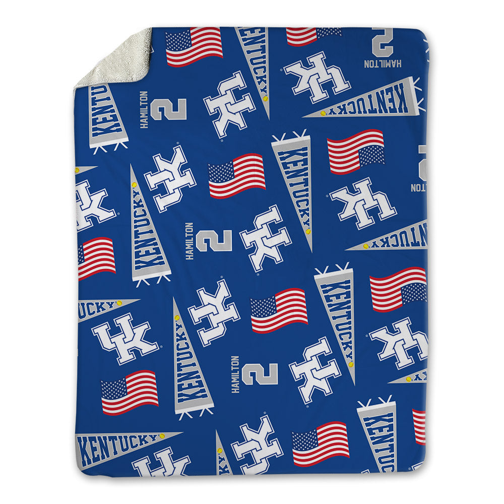 Kentucky - NCAA Softball : Karissa Hamilton - USA Blanket-0