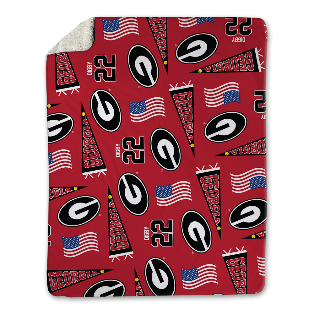 Georgia - NCAA Softball : Emily Digby - USA Blanket-0