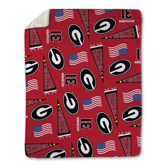 Georgia - NCAA Women's Soccer : Lillian Osifodunrin - USA Blanket-0