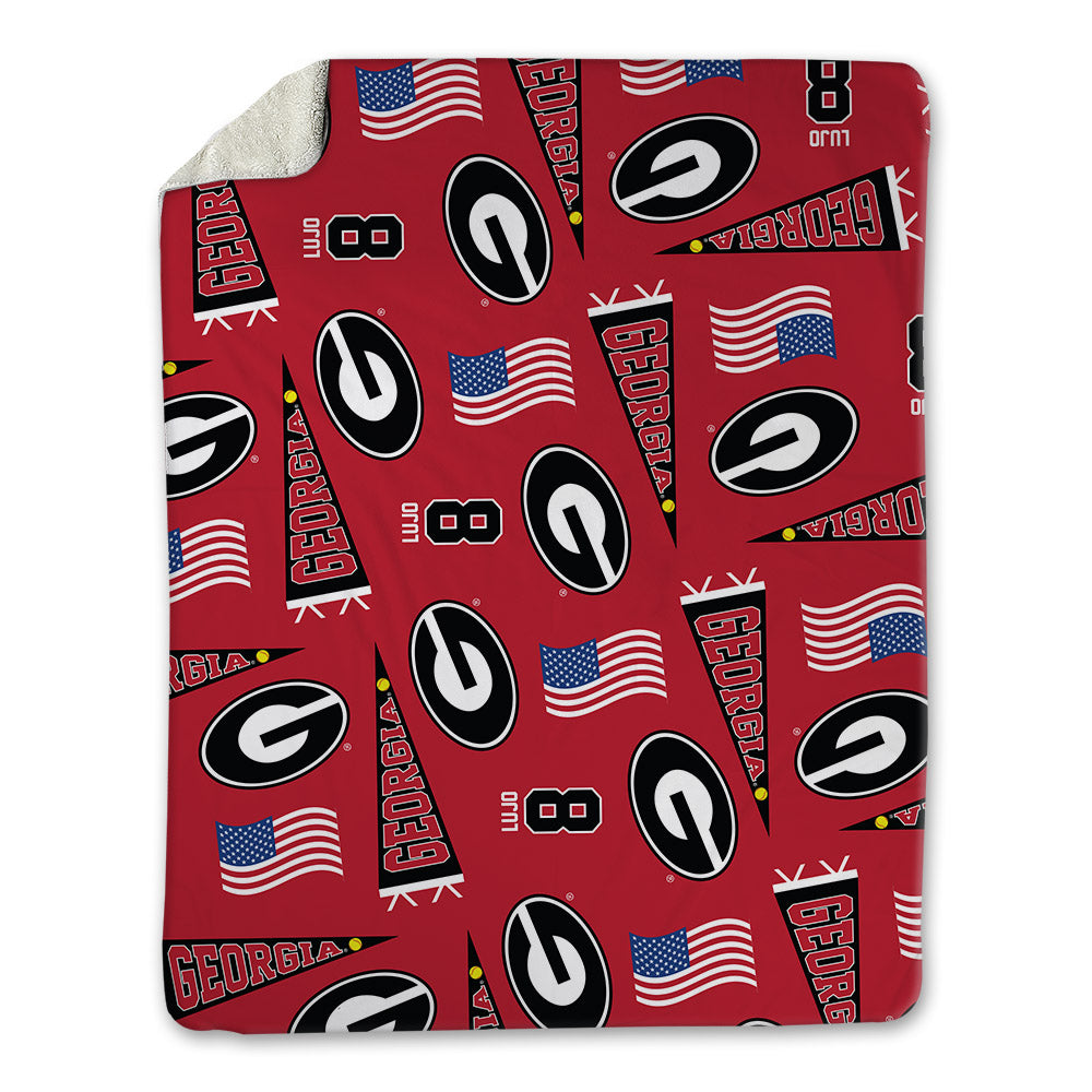 Georgia - NCAA Baseball : Rylan Lujo - USA Blanket-0