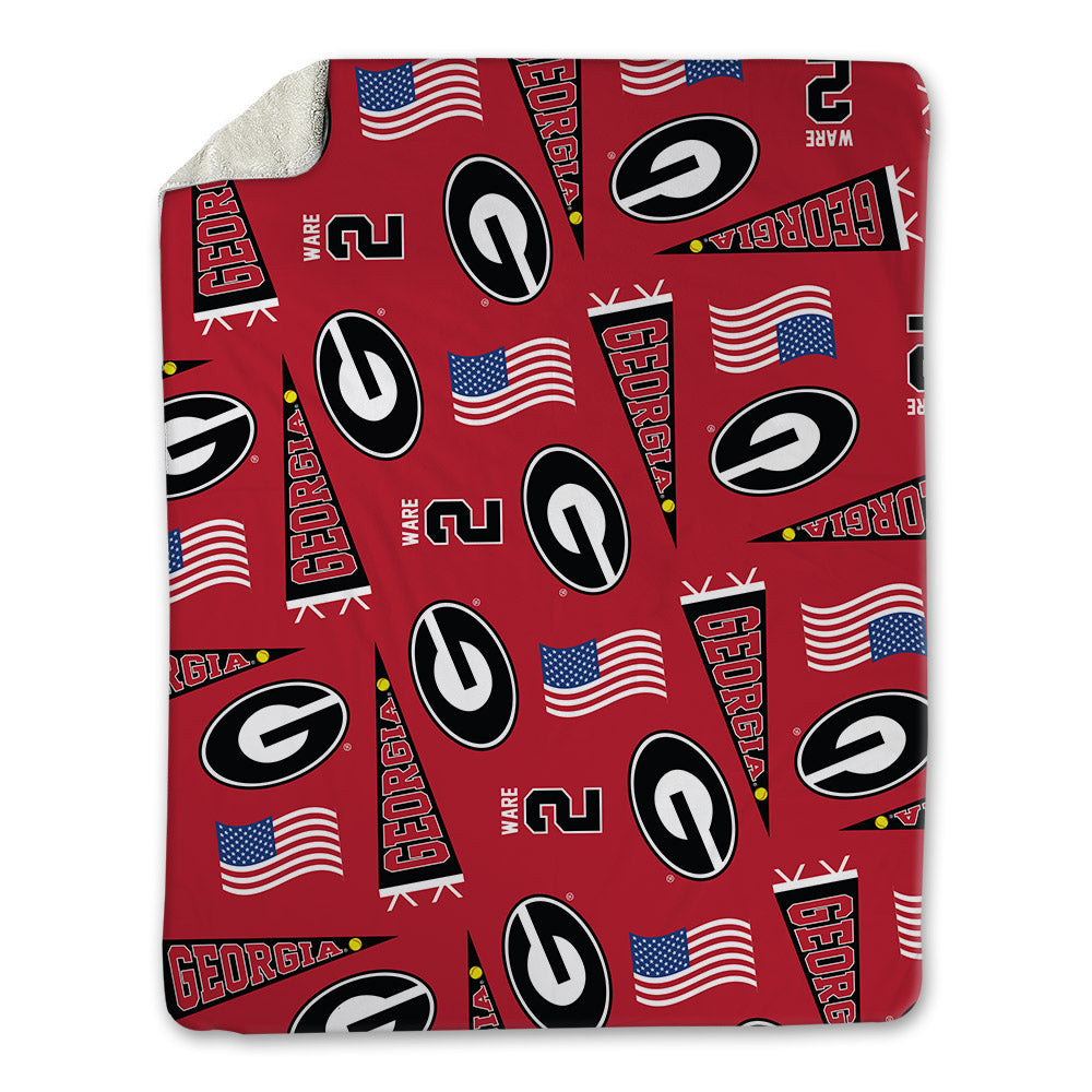 Georgia - NCAA Women's Basketball : Harmonie Ware - USA Blanket-0