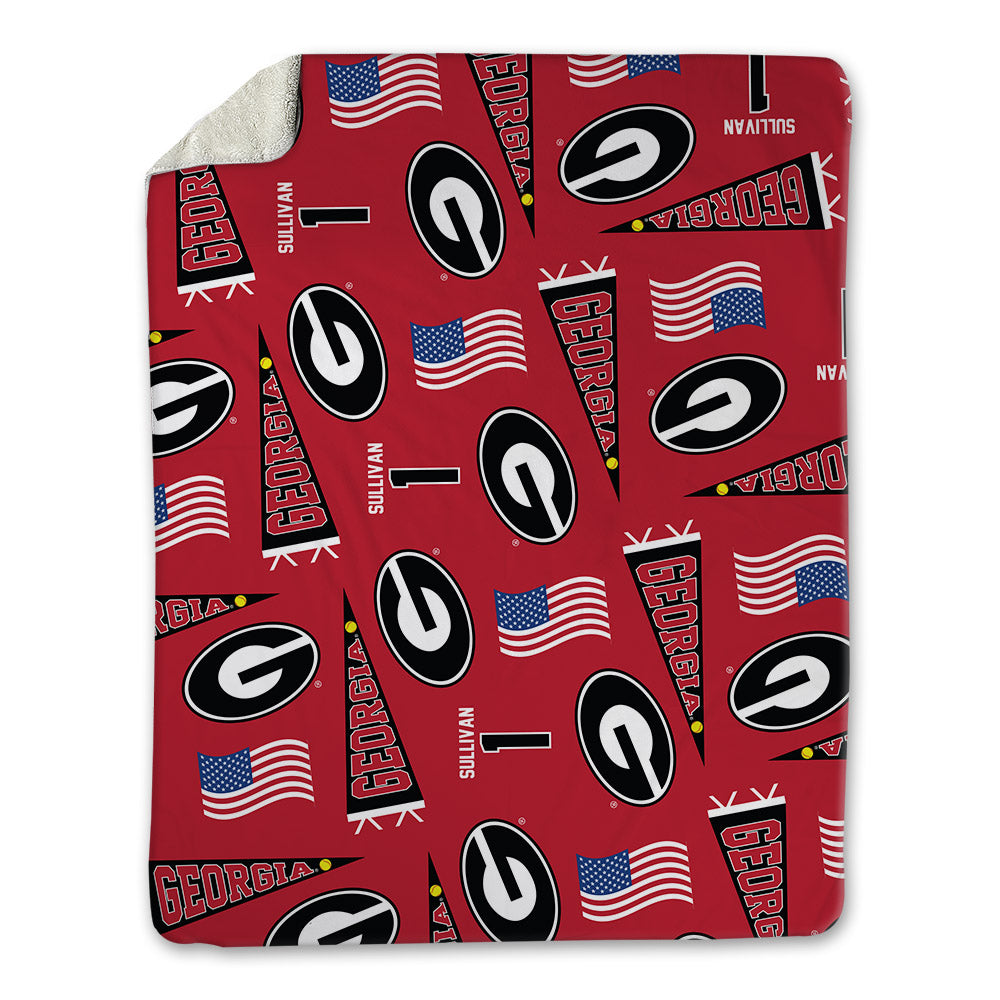 Georgia - NCAA Softball : Delani Sullivan - USA Blanket-0