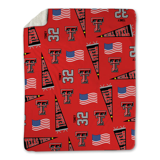 Texas Tech - NCAA Softball : Hailey Toney - USA Blanket-0