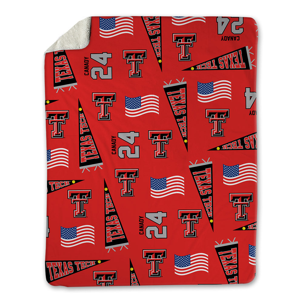 Texas Tech - NCAA Softball : NiJaree Canady - USA Blanket-0