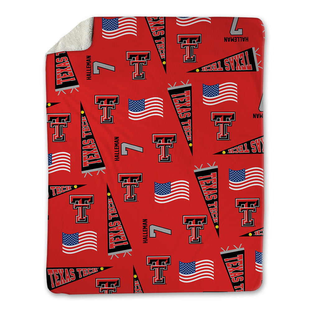 Texas Tech - NCAA Softball : Logan Halleman - USA Blanket-0
