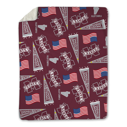 Mississippi State - NCAA Softball : Alyssa Faircloth - USA Blanket-0