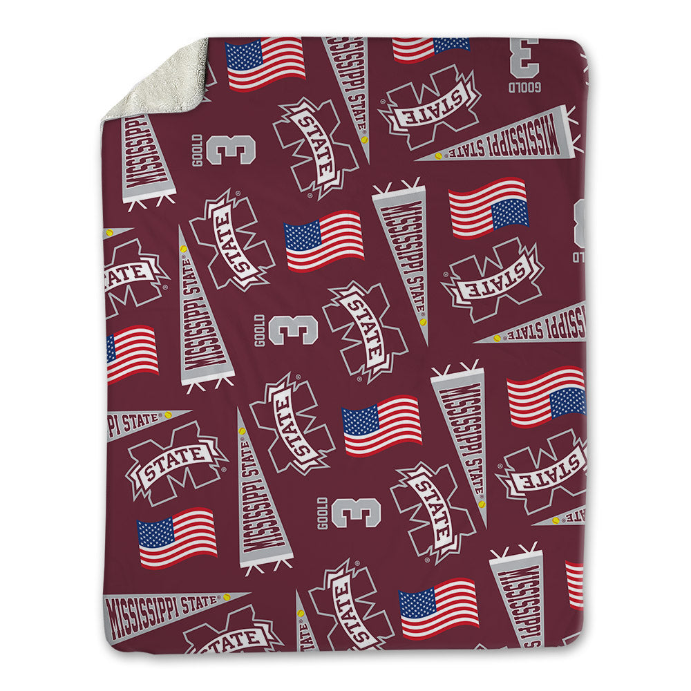 Mississippi State - NCAA Softball : Peja Goold - USA Blanket-0