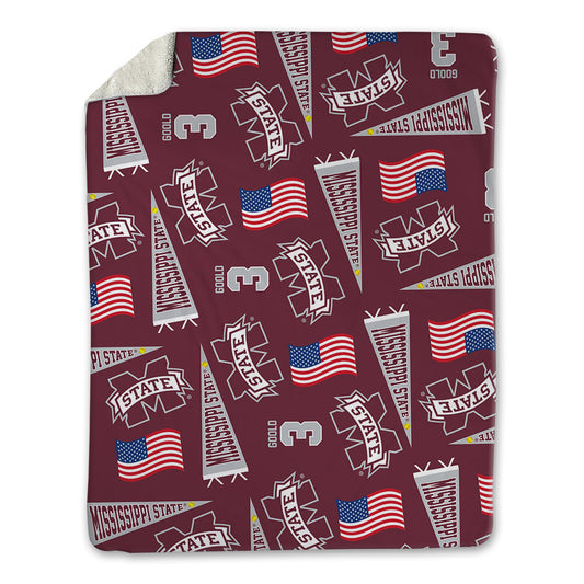 Mississippi State - NCAA Softball : Peja Goold - USA Blanket-0