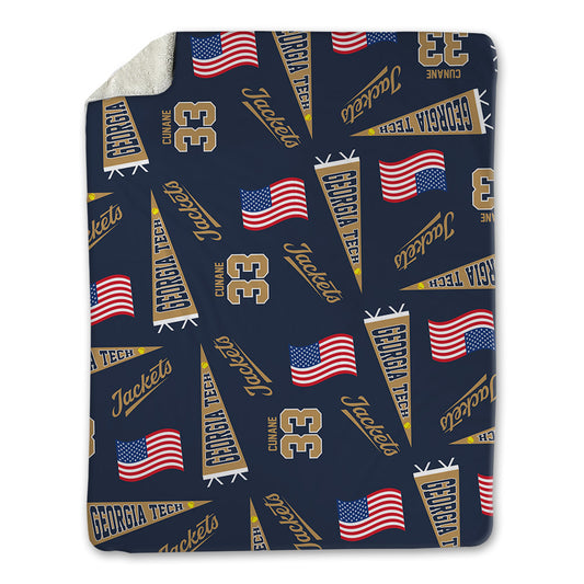 Georgia Tech - NCAA Softball : Katie Cunane - USA Blanket-0