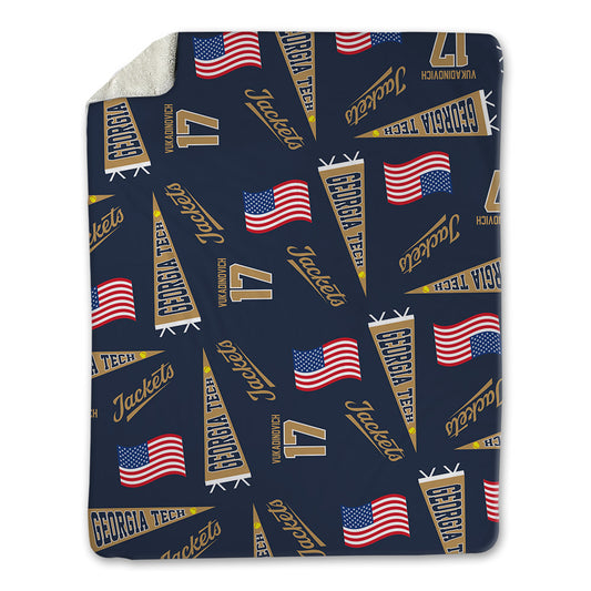 Georgia Tech - NCAA Softball : Paige Vukadinovich - USA Blanket-0
