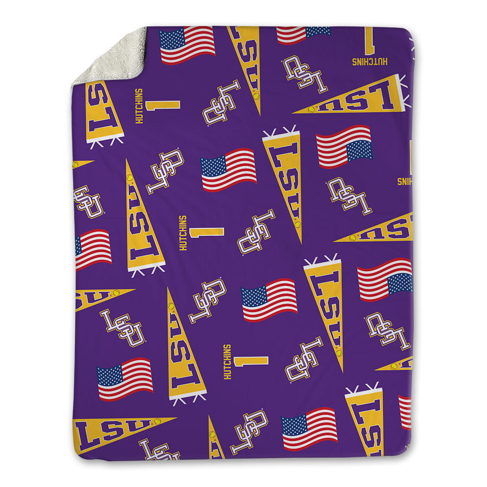 LSU - NCAA Softball : Ally Hutchins - USA Blanket-0